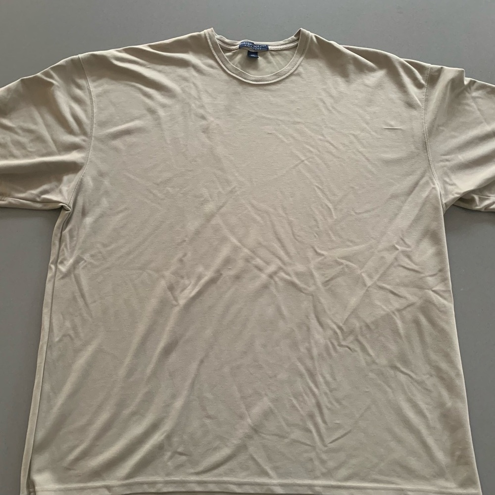 Port Authority Men's Beige Short Sleeve Tee